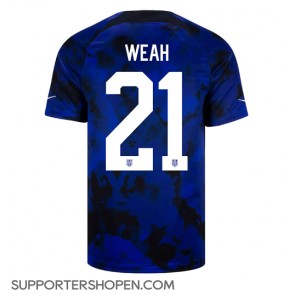 Förenta staterna Timothy Weah #21 Borta Matchtröja VM 2022 Kortärmad